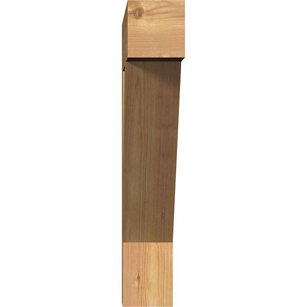 Traditional Block Smooth Bracket, Western Red Cedar Z381