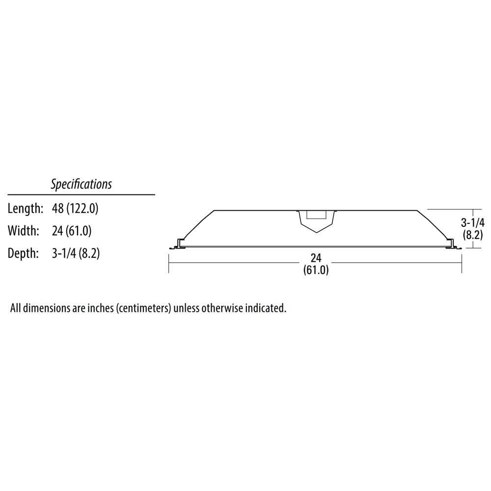 2x4 LED Troffer, 4000 Lumens, 5000K, 34 Watts K8269