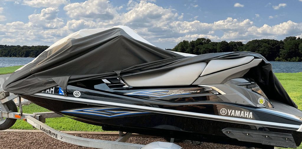 Black/Grey Trailerable Jet Ski Cover I78890