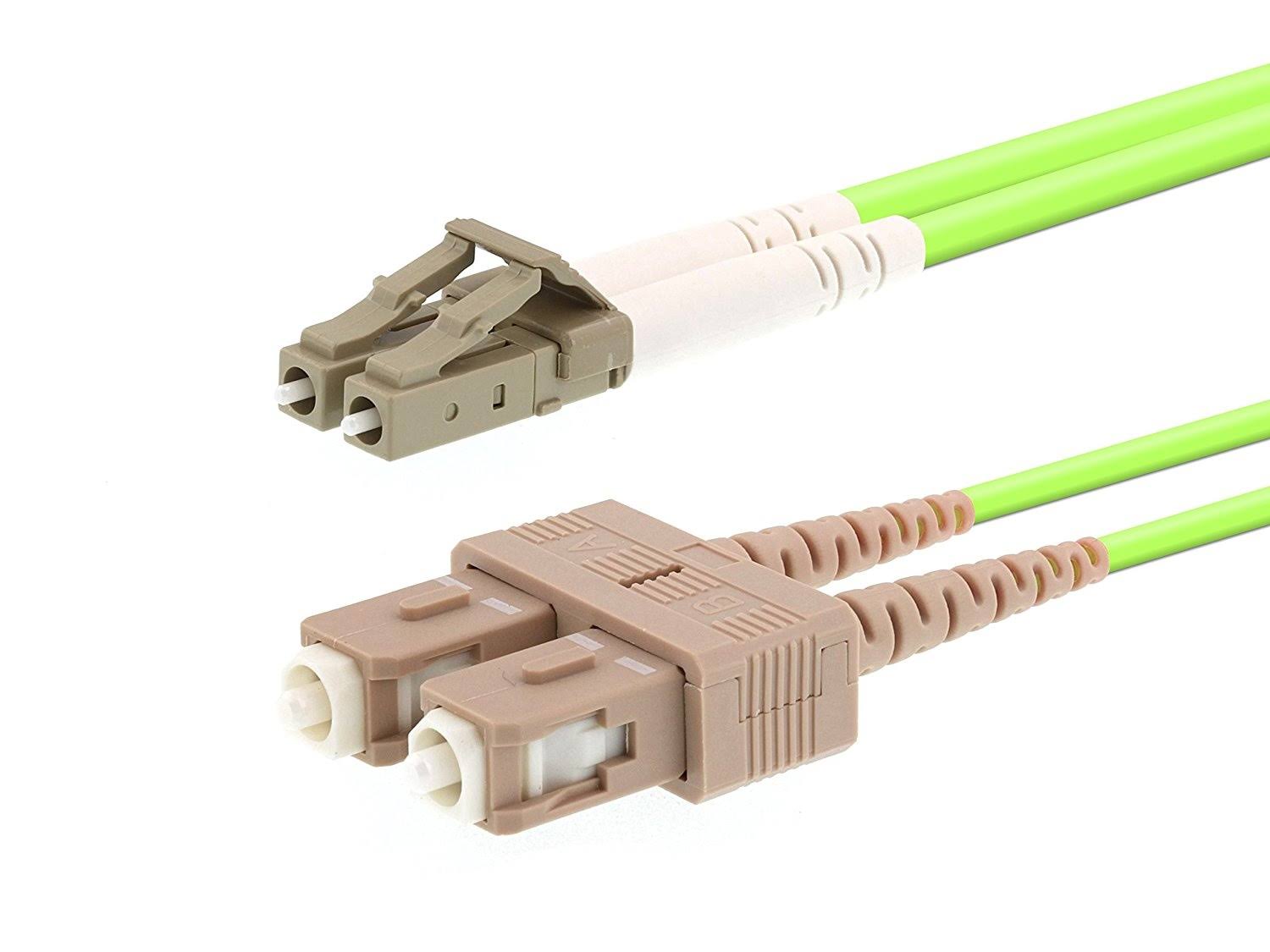 OM5 Wideband Multimode Duplex Fiber Optic Patch Cable (50/125) E815
