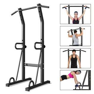 Power Tower Workout Dip Station Chin Up Bar Pull Up Home Gym Exercise Equipment C952
