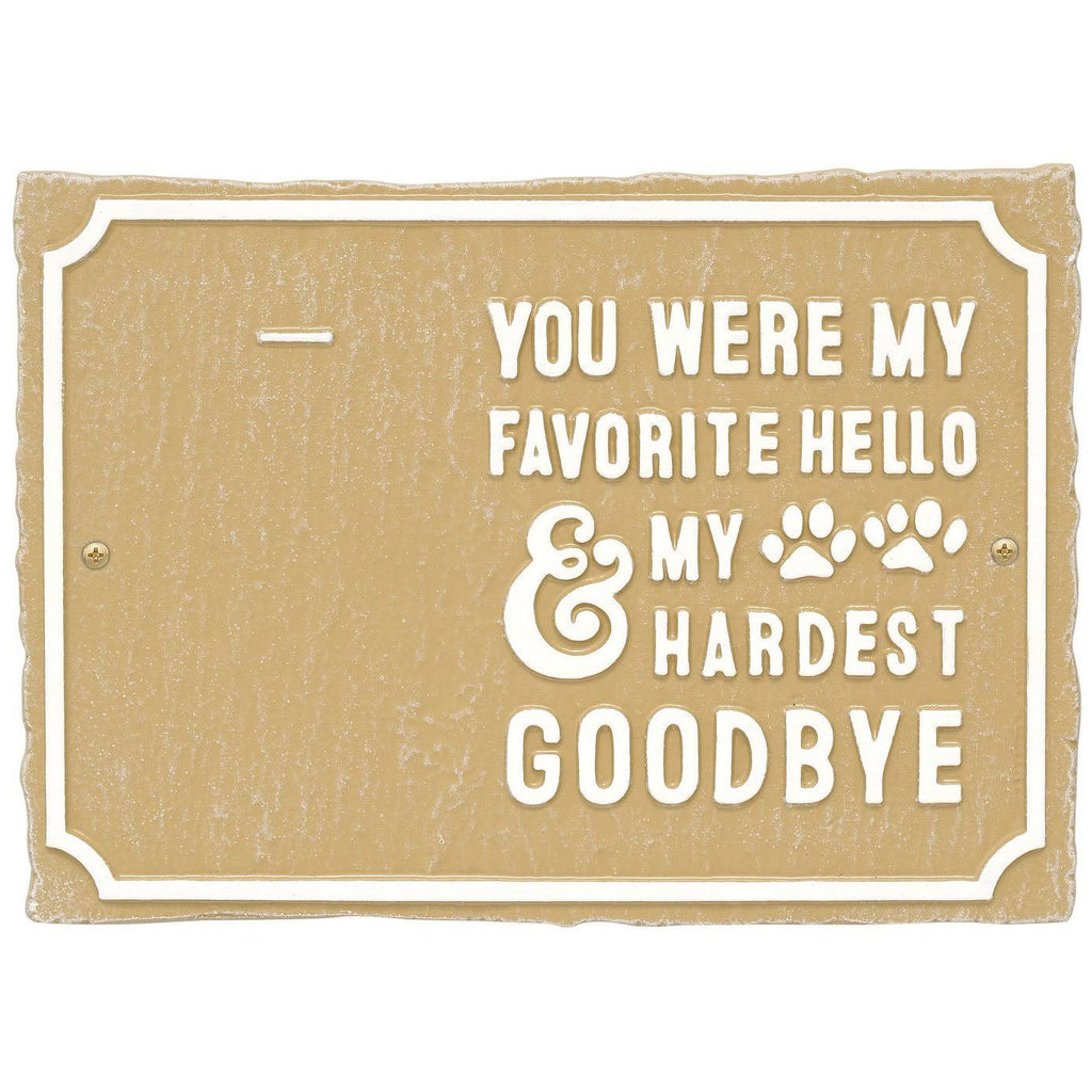 Pet Memorial Photo Wall Sign with Paw Prints and Picture Clip G794970