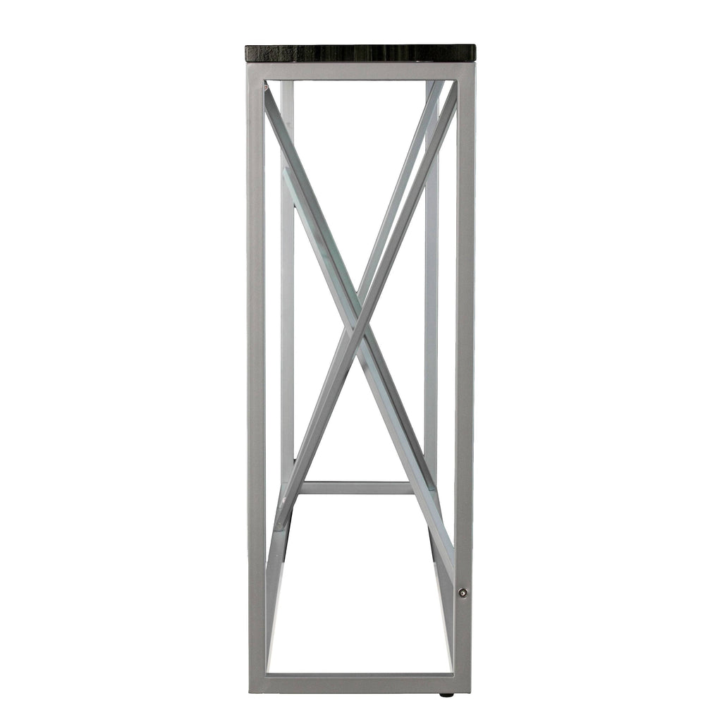 Faux Marble Skinny Console Table N331