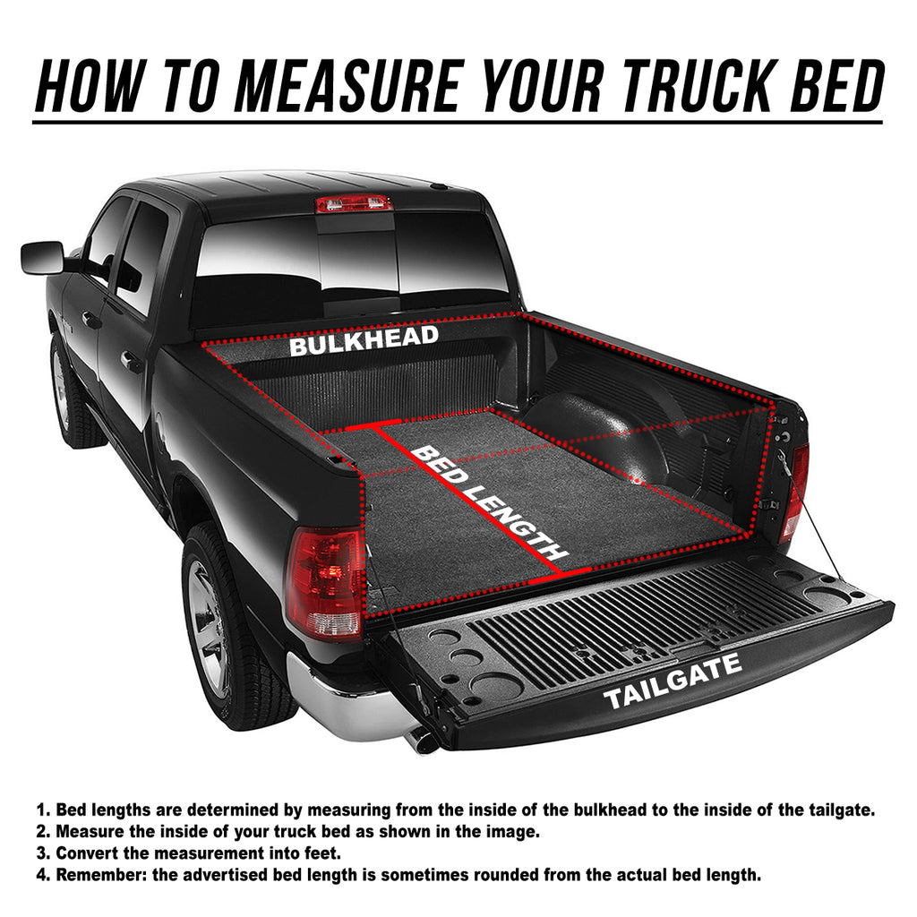Tri-Fold Soft Tonneau Cover for Jeep Gladiator Pickup Truck Bed Z22240