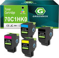 4 Pack High Yield Remanufactured Toner Cartridge for Lexmark Printer T863525