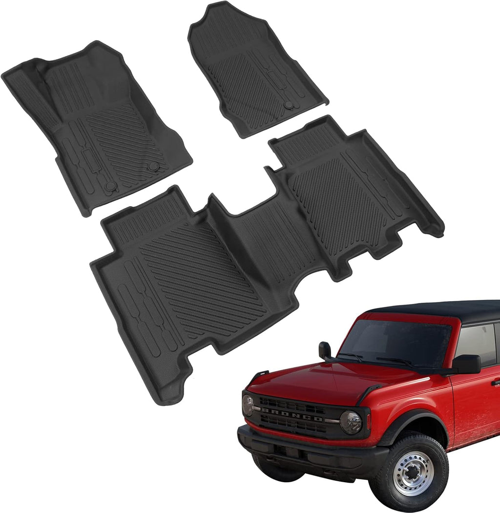 All-Weather TPE Cargo Liners for 2022 Ford Bronco 4 Doors U361