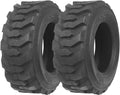 Set of 2 Heavy Duty 10-16.5 Skid Steer Tires 10 ply C11214