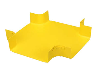Black ABS Plastic Cable Raceway Cross Fitting X653