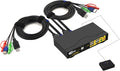4 Port KVM HDMI Switch with Audio, Microphone, 2 USB 2.0 Hub and Cables I157