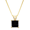 14k Yellow Gold Onyx Pendant with 18" Chain E279