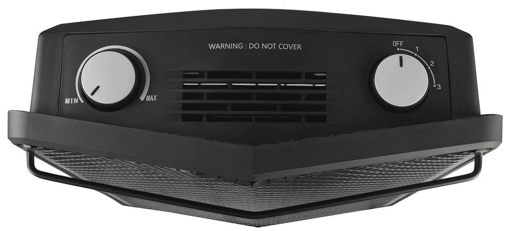 Black 1500W Quartz Electric Space Heater D686