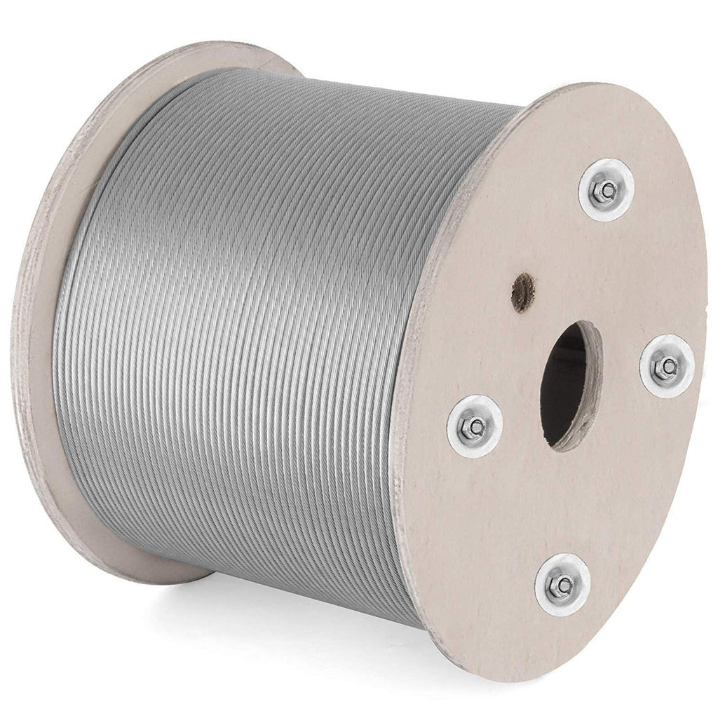 1/8 T316 Stainless Steel Cable 1x19 Wire Rope E296612