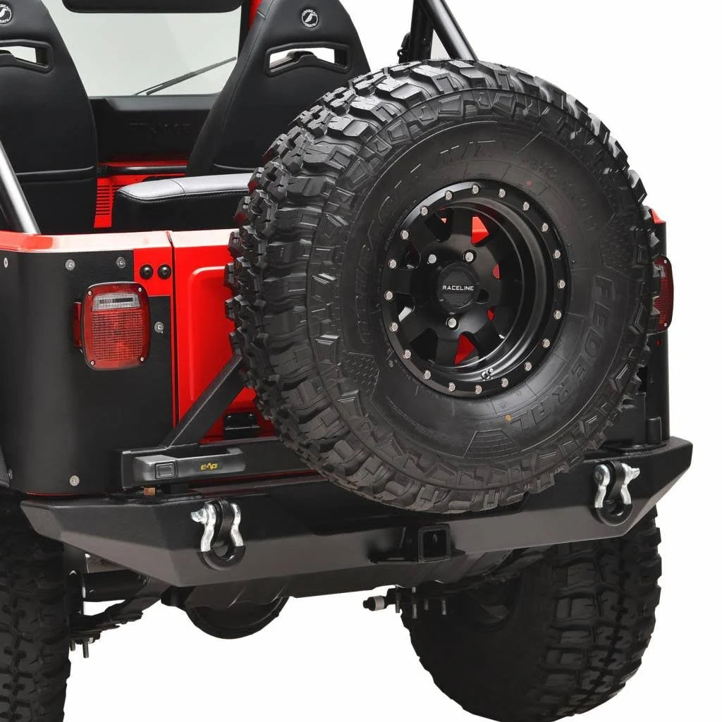 Rear Bumper with Tire Carrier for Jeep Wrangler CJ T200