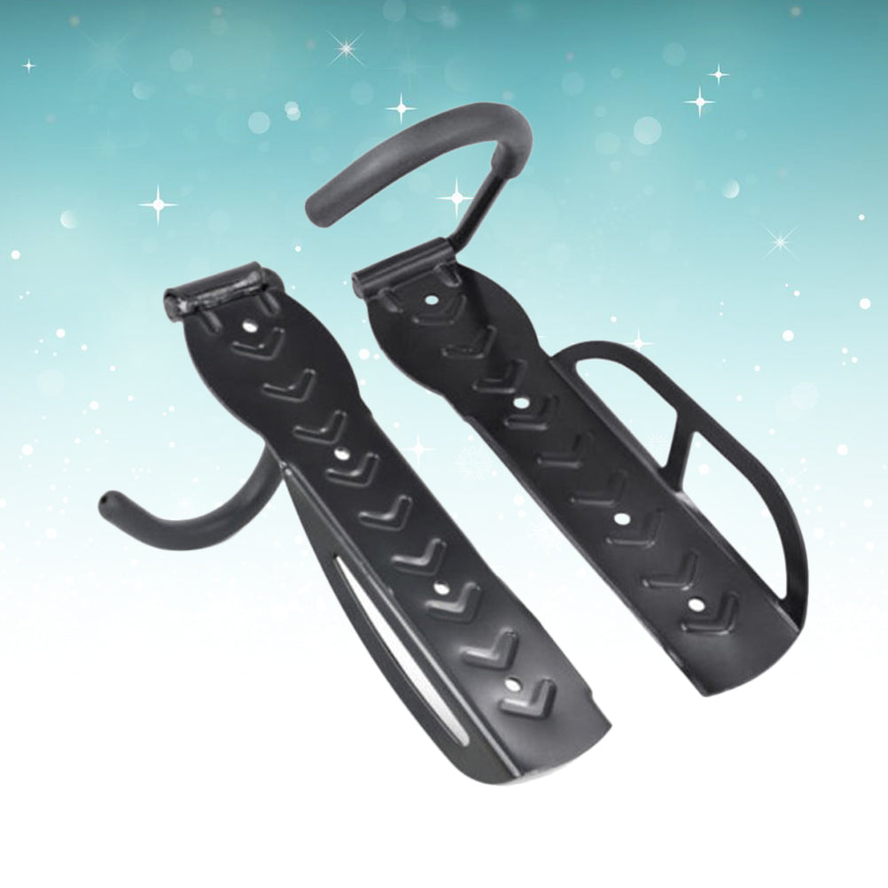 2pcs Black Heavy Duty Bike Wall Mounted Hooks F3098