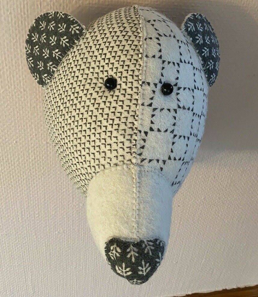 Large Handmade Organic Camelid Llama Head Wall Decor S6398