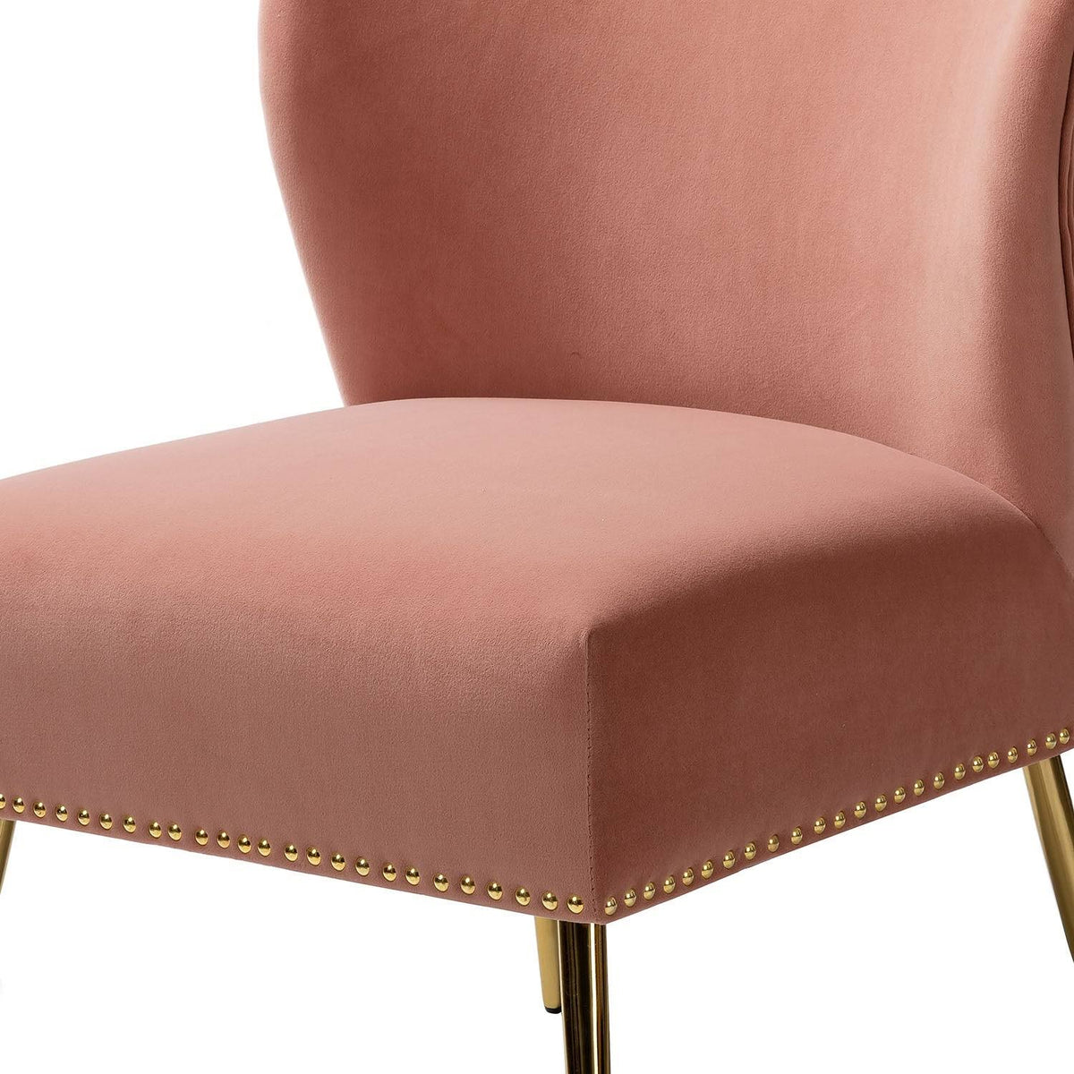 Teal Accent Side Chair with Nailhead Trim O6397