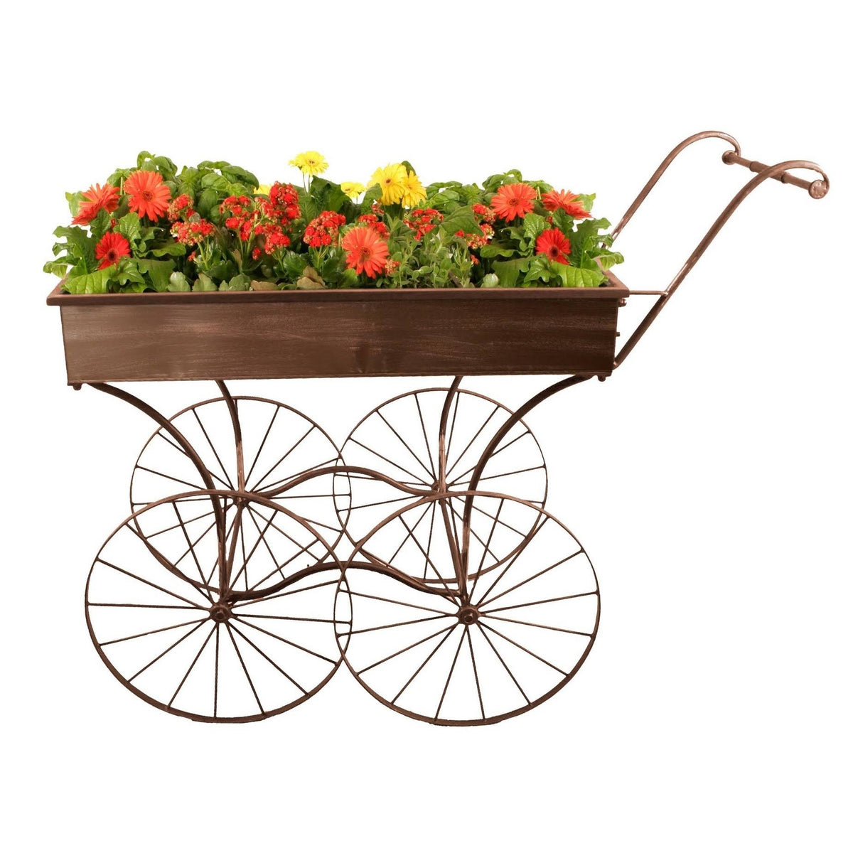 Retro Metal Rolling Display Cart L7480