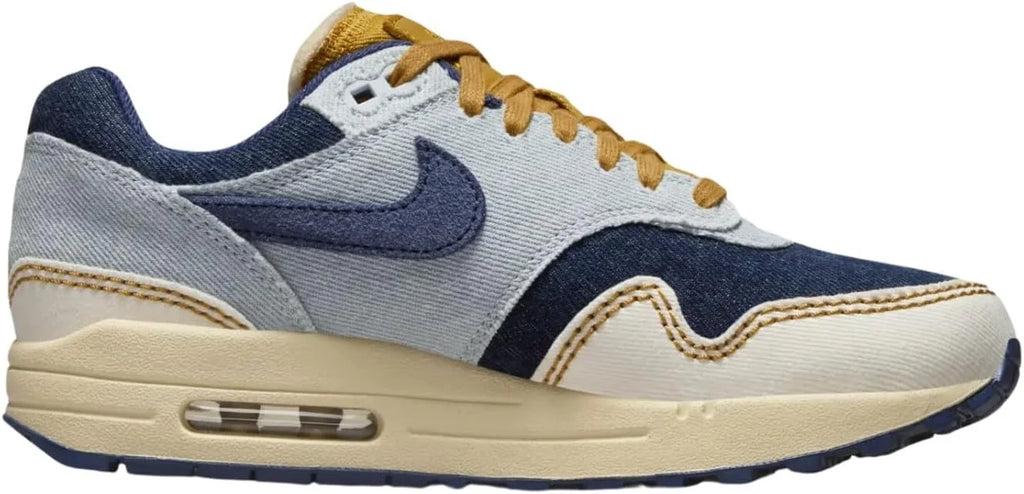 Women's Air Max 1 '87 Aura/Midnight Navy-Pale Ivory - 13 I7662