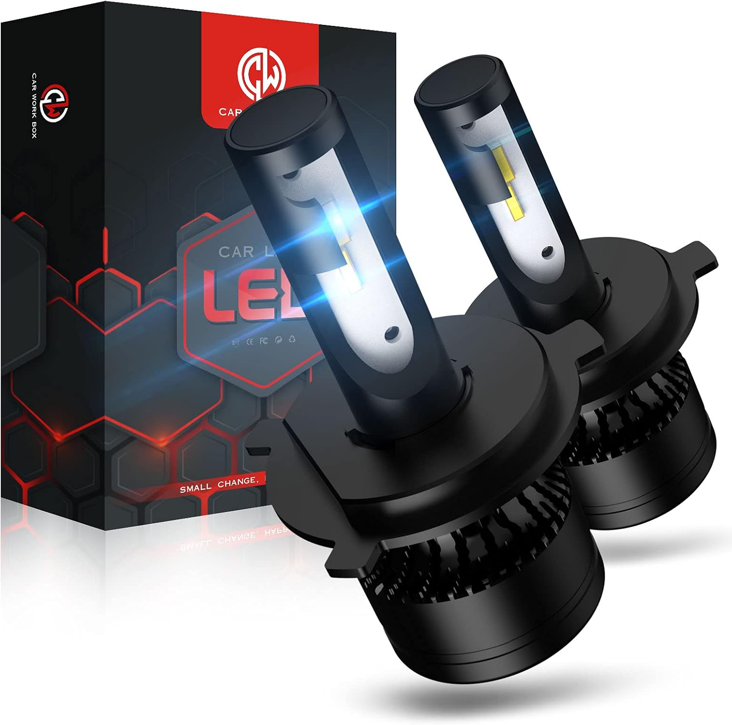 HB3 LED Headlight Bulbs, 20000LM 120W 6500K, Pack of 2 X264367