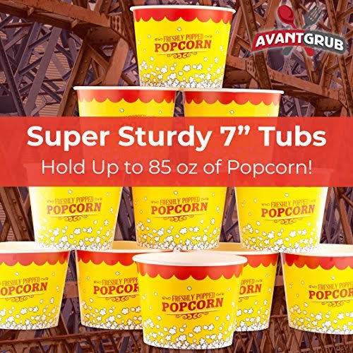 85 oz Disposable Popcorn Tub 150pk I58937