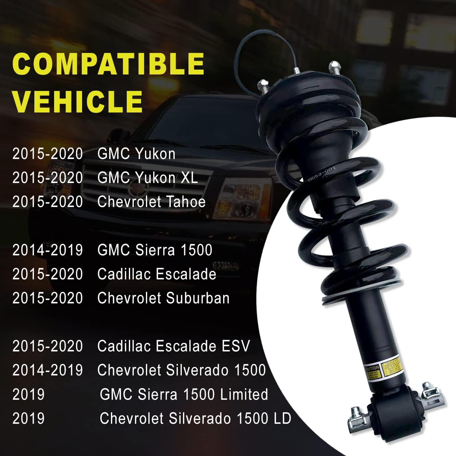 Pair Front Struts Shock Absorber with Spring T284256