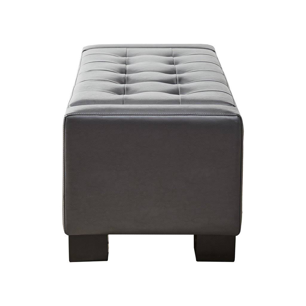 Brown Tufted Top Storage Bench I45777