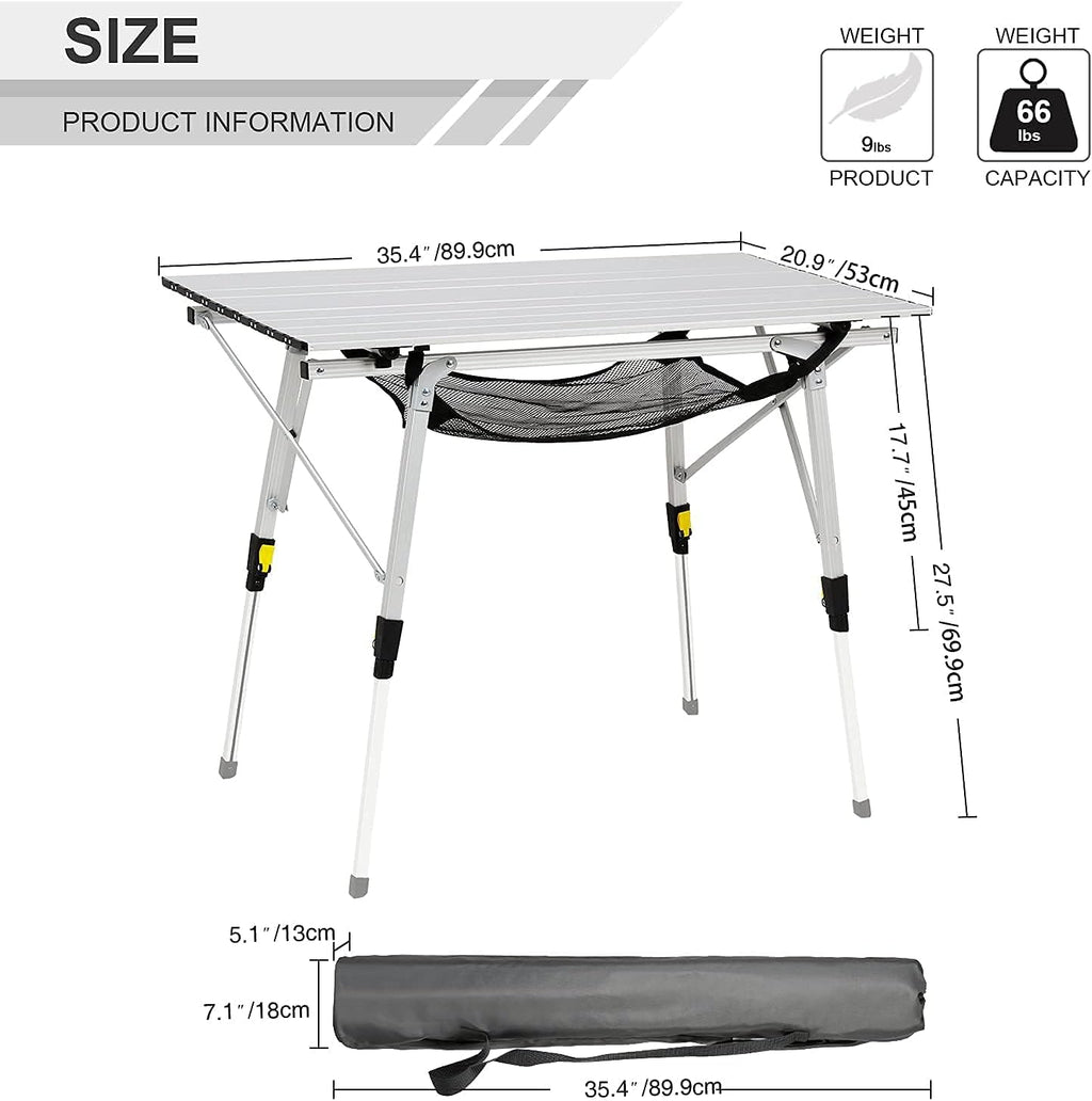 Portable Folding Camping Table Ultra Lightweight Aluminum N869