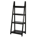 Black 4-Shelf Folding Bookcase O489003