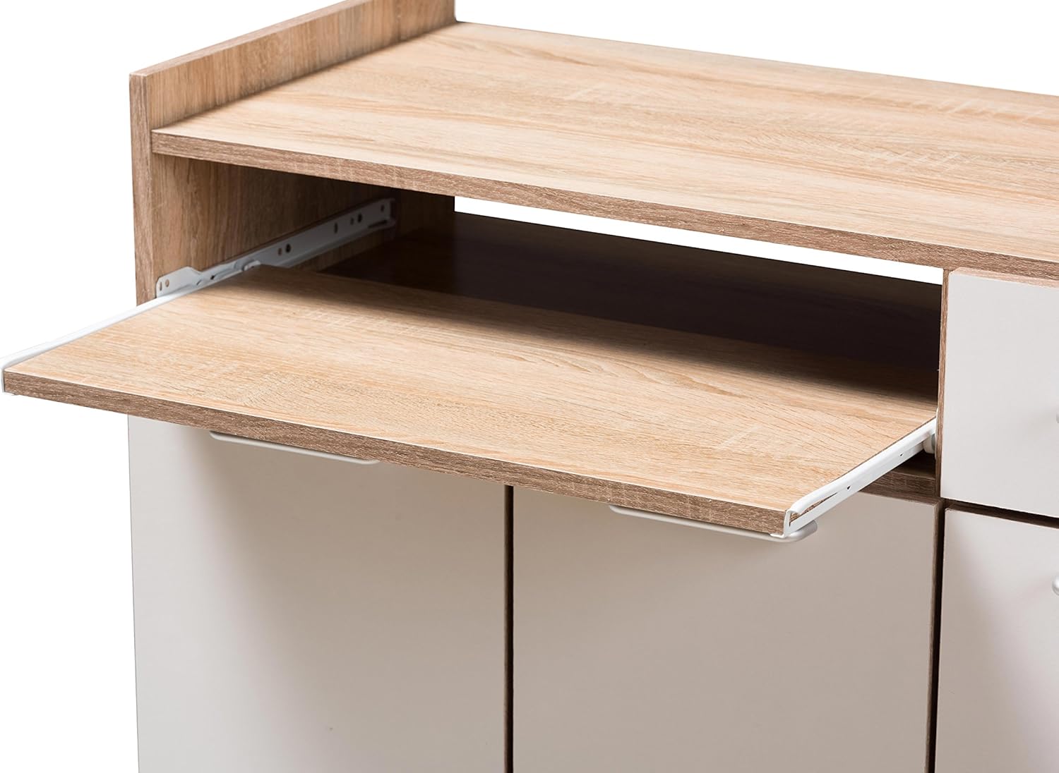 White/Oak Brown Kitchen Cabinet I7124
