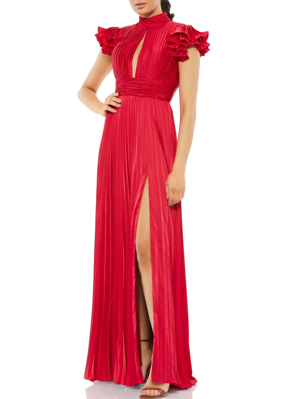 Satin Maxi Evening Dress S166222