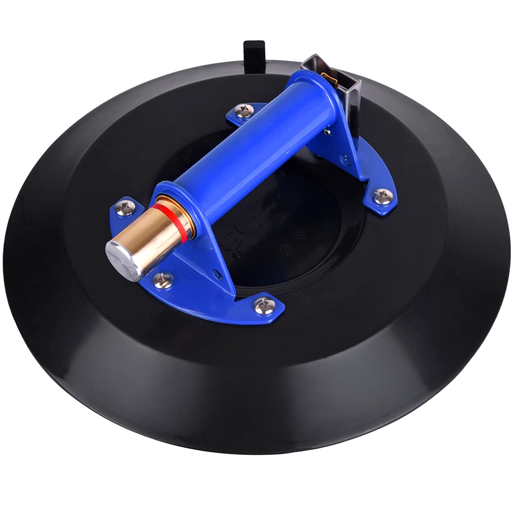 8 Glass Suction Cup Vacuum Glass Lifter with Metal Handle and Brass Pump B8759