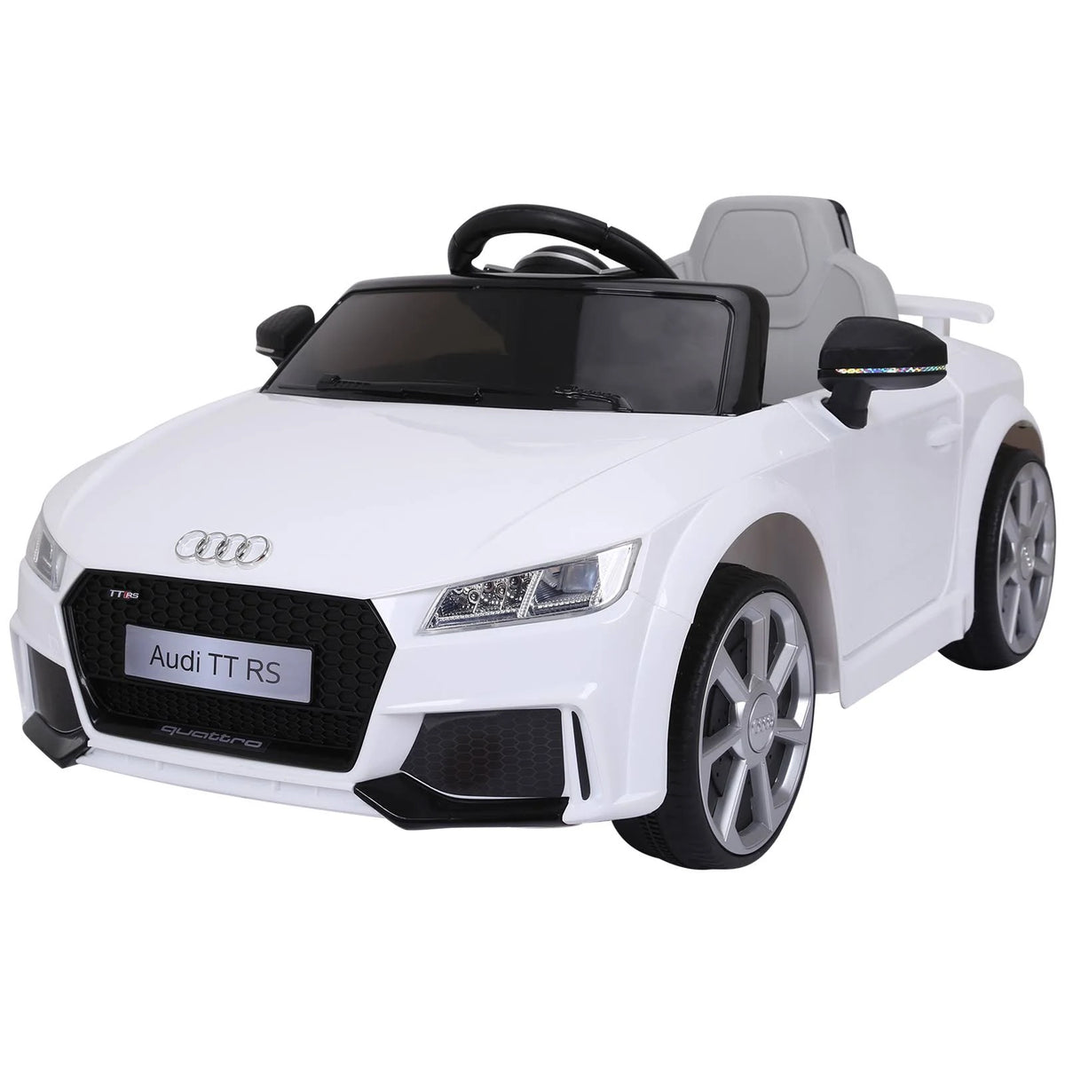 White 6V Electric Ride On Toy Car with Remote Control M689068