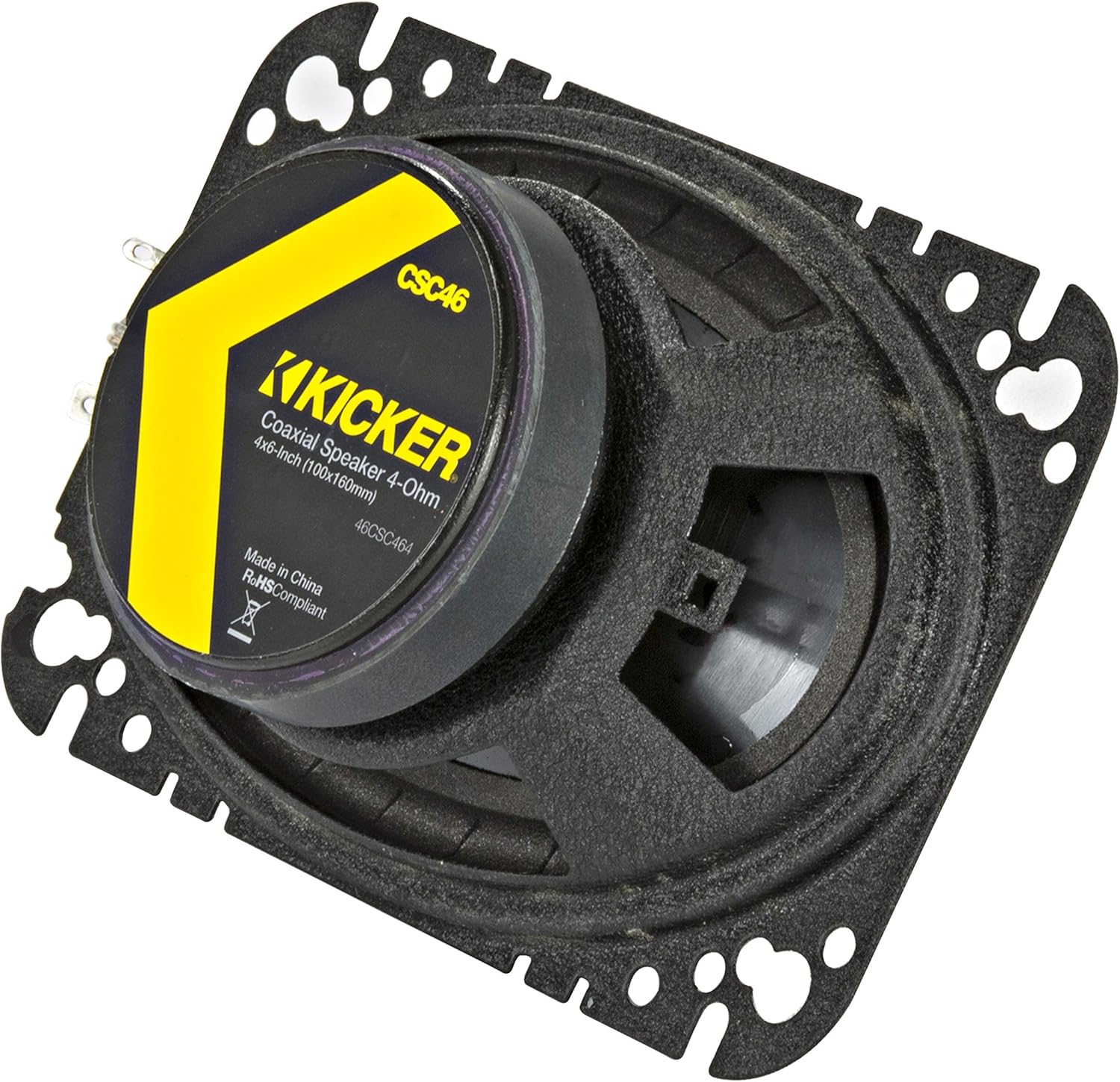 4 x 6 150 Watt 2-Way Car Audio Coaxial Speakers with Polypropylene Cone, Pair Pack of 2 A598