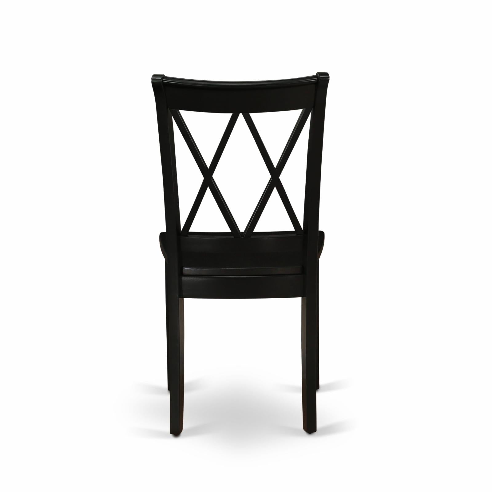 Black Wood Dining Chairs (Set of 2) K439