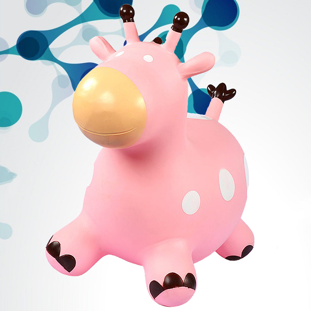 Inflatable Bouncing Horse Toy with Air Pump (Pink) A685