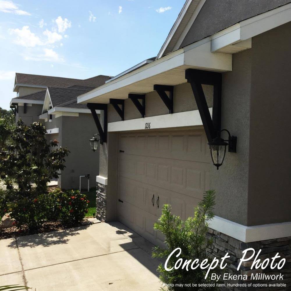 Traditional Block Smooth Bracket, Western Red Cedar Z381