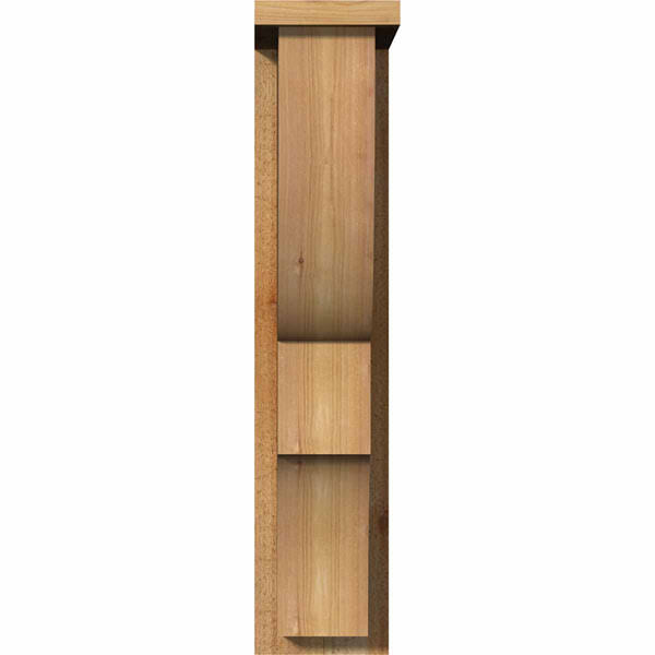Ridgewood Rough Sawn Corbel with Backplate, Western Red Cedar N204115
