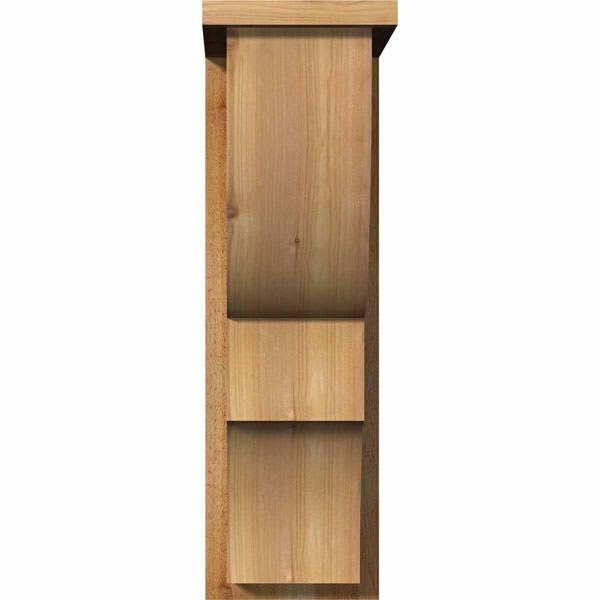 Ridgewood Rough Sawn Corbel with Backplate, Western Red Cedar W124