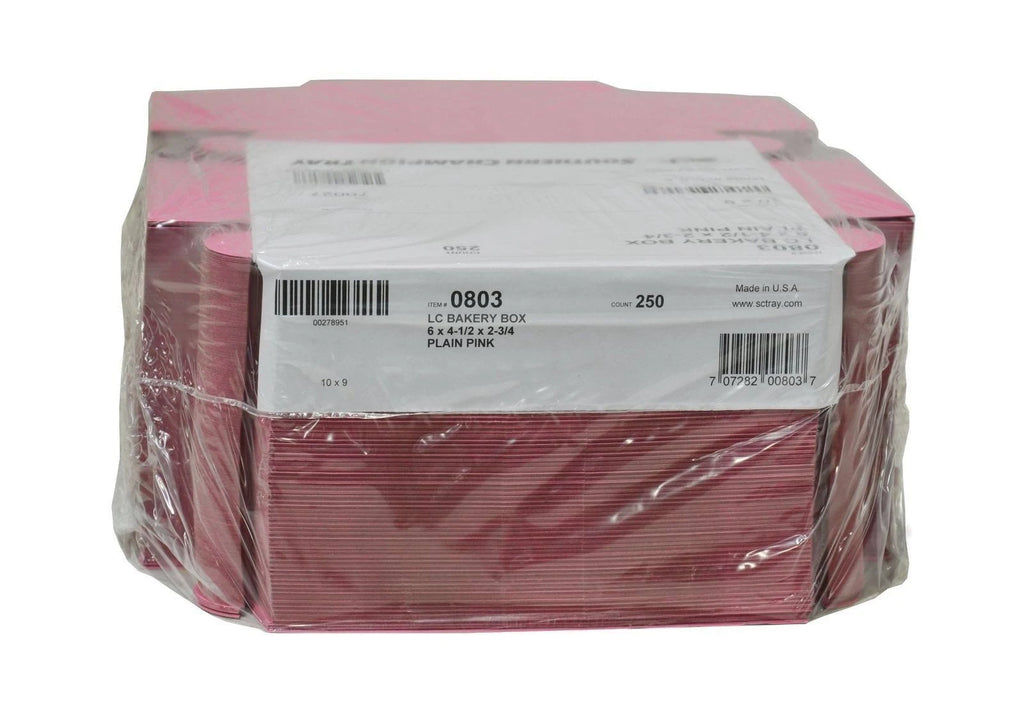 6x4x3 Pink Boxes (250) F24607