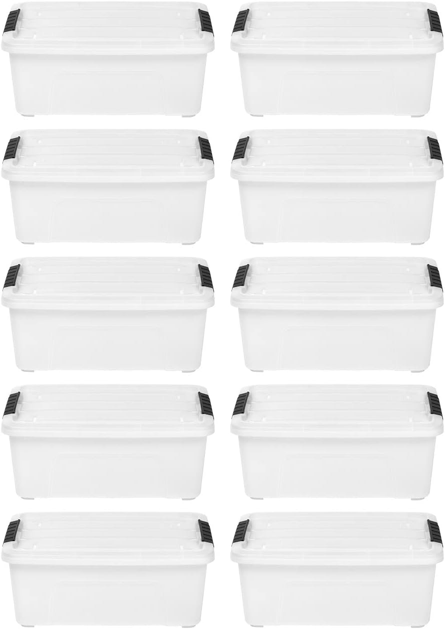 12 Quart Stack & Pull Box, 10 Pack Y841242