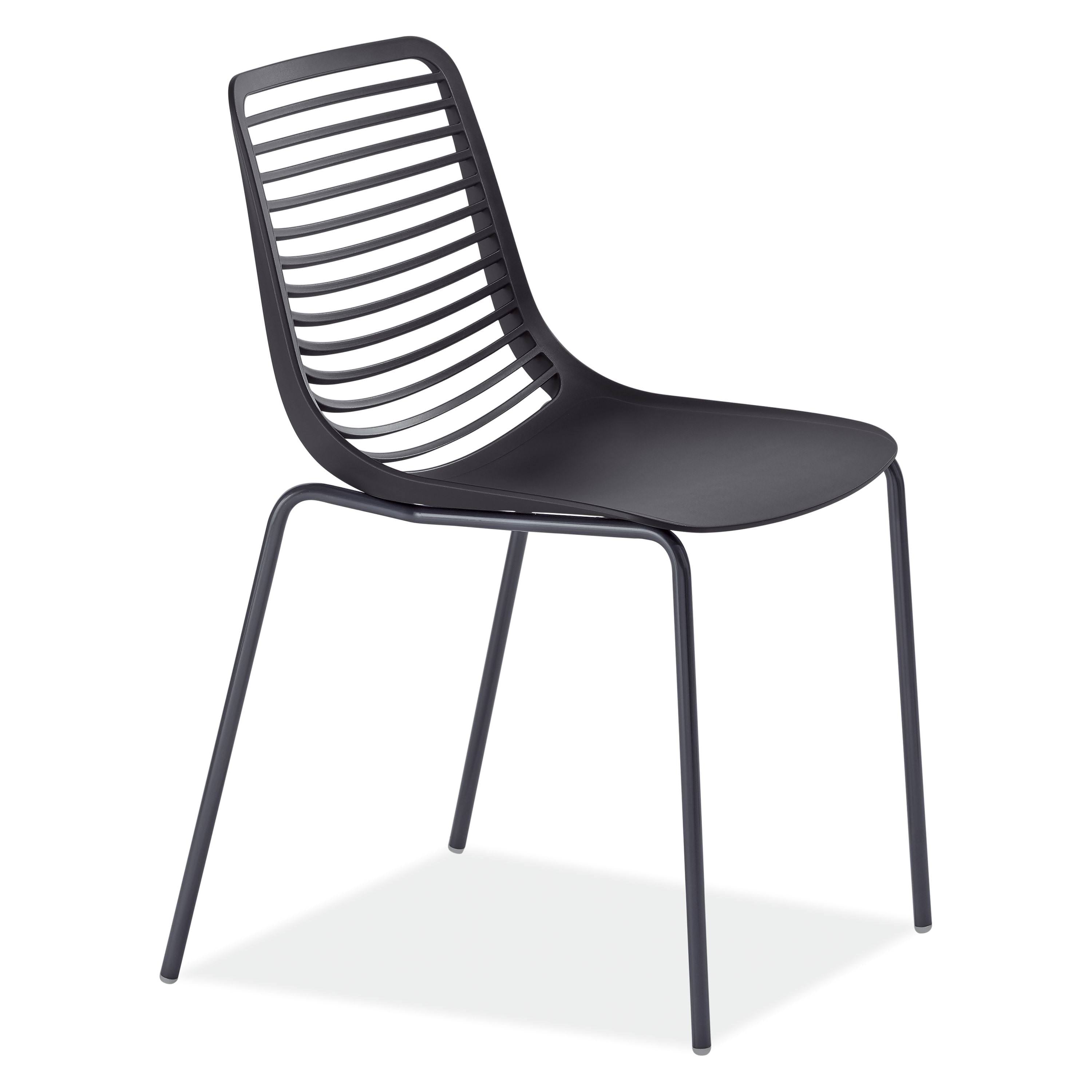 Modern Mini Patio Side Chair in Blue E84763