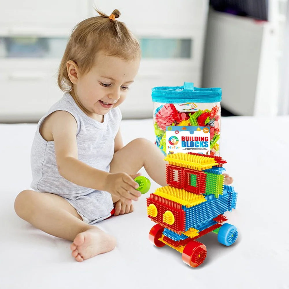 150pcs Bristle Shape 3D Building Blocks Toy Set S3451