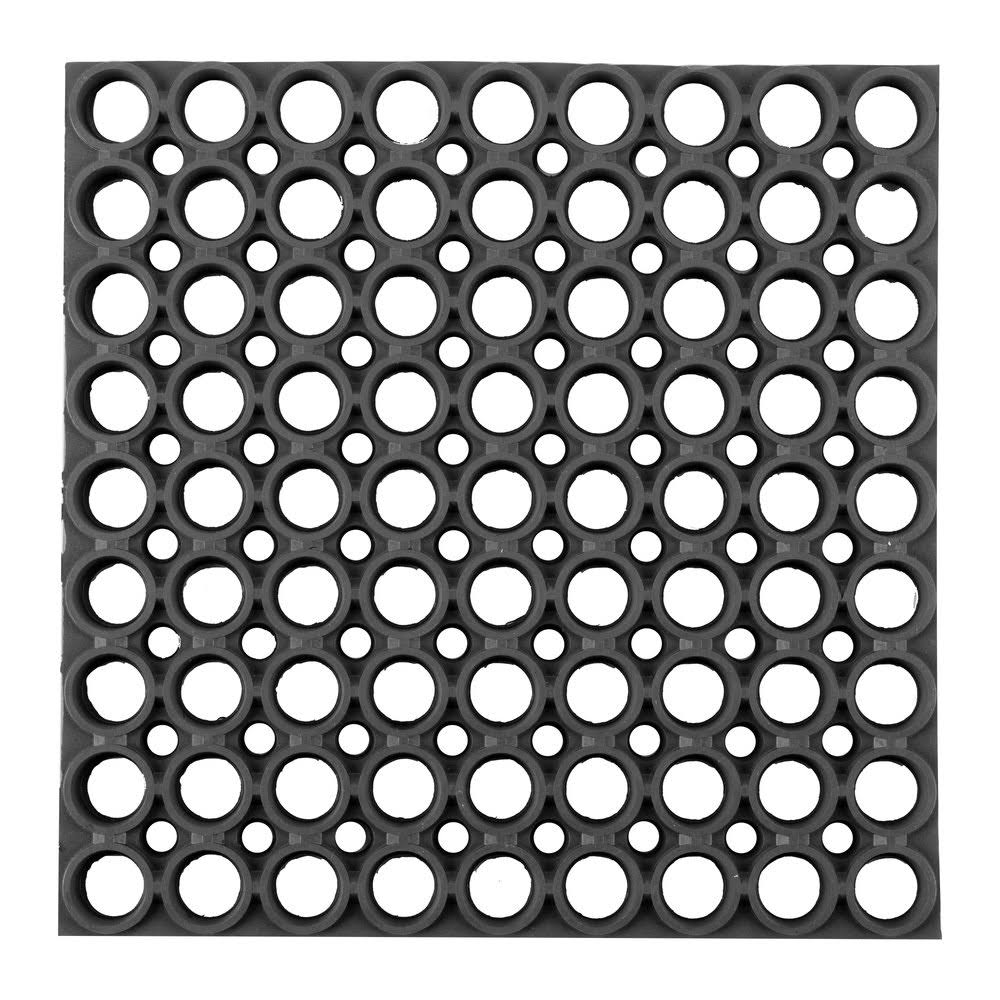 Black Anti-Fatigue Rubber Mat D4873