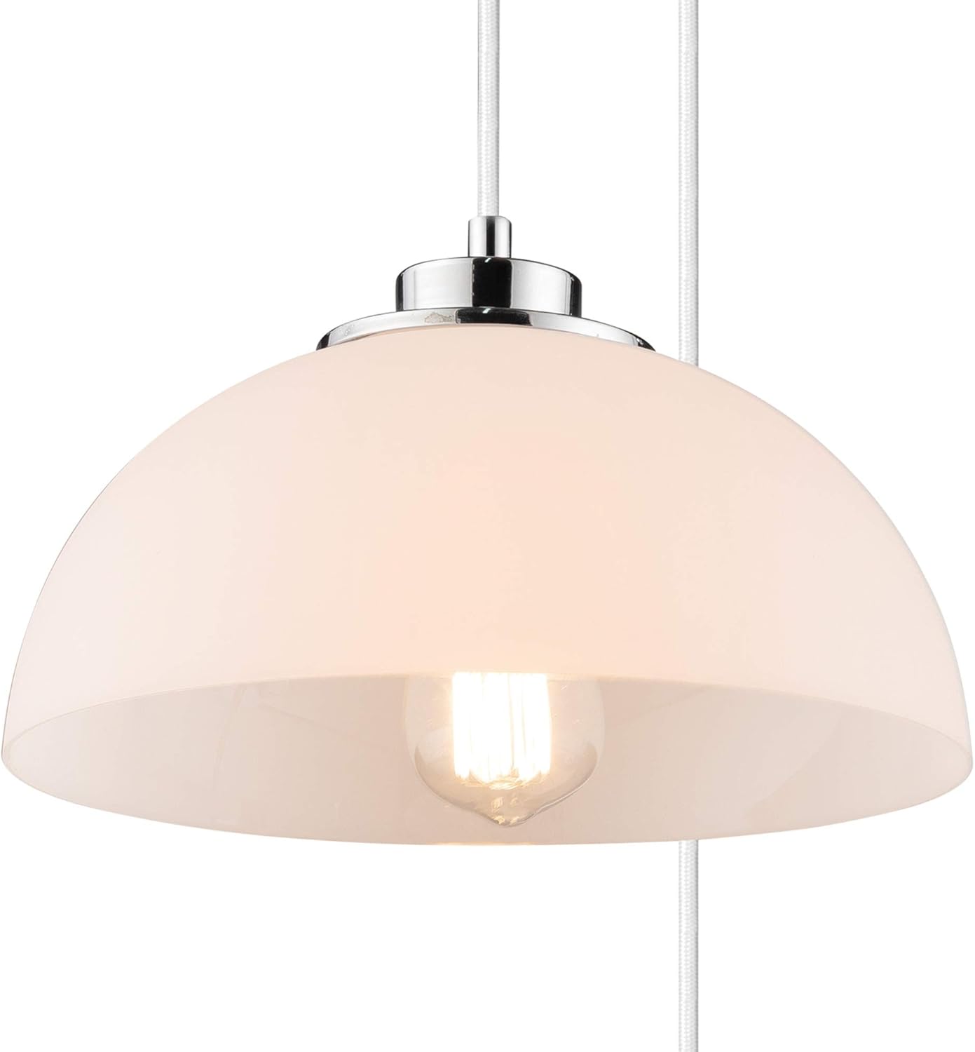 White Fringe Pendant Lighting R63809