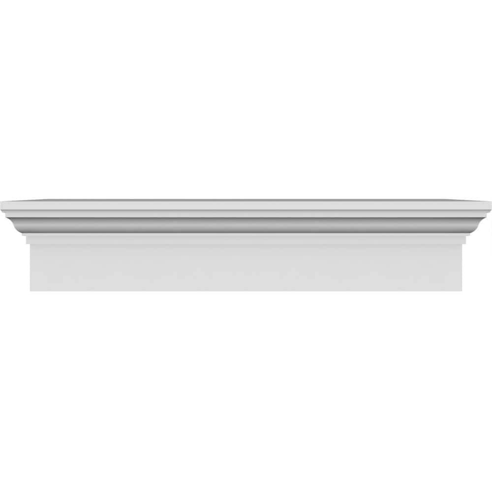 Unfinished Polyurethane Crosshead Entry Door Casing Accent in White L59299