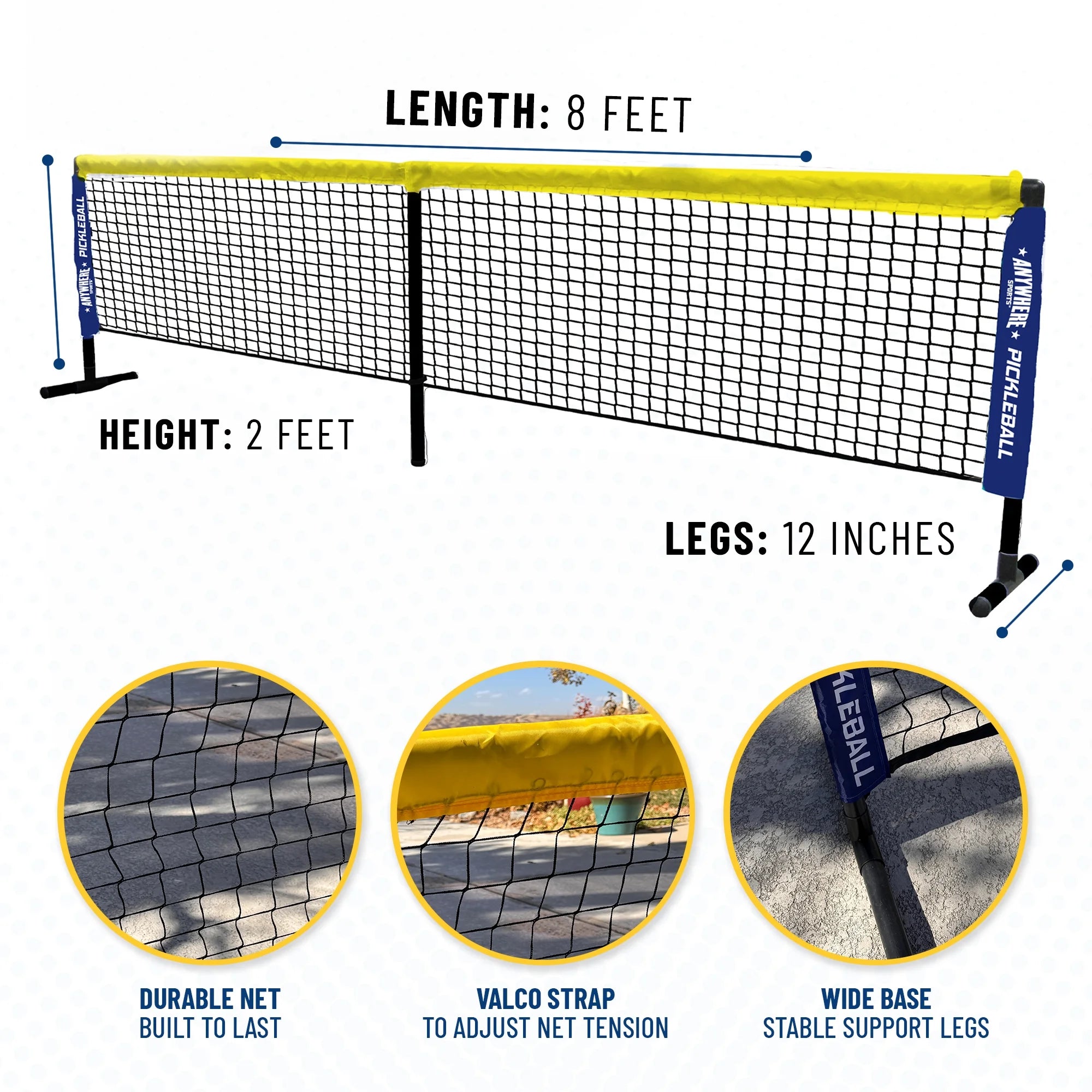 Youth Pickleball Set with Net, Paddles, and Balls R149351