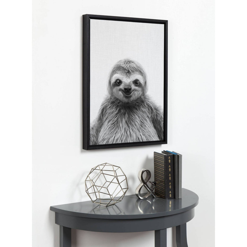 Black Framed Canvas J430563