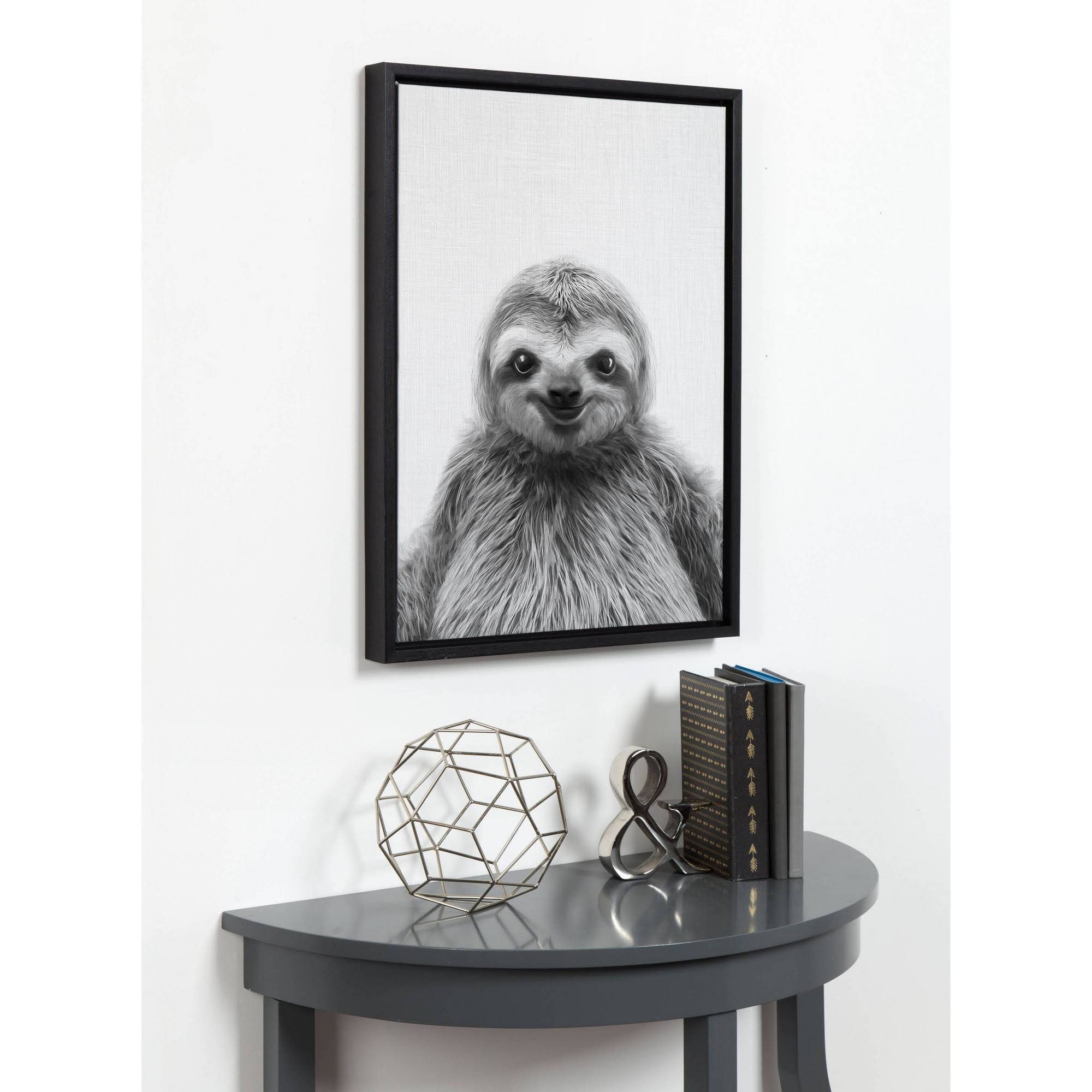 Black Framed Canvas J430563