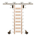 107 in. Un-Finished Maple Library Ladder Kit with 8 ft. Rail A740173