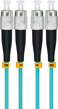 30M LC to LC 10G OM3 Armored Duplex Fiber Optic Cable, Pack of 2 W815691